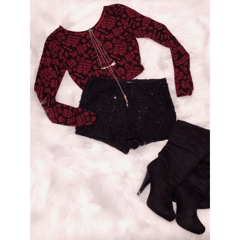 Forever 21 Textured Party Shorts